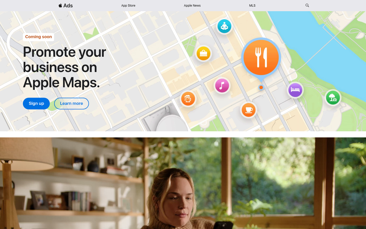 Apple Search Ads account setup interface
