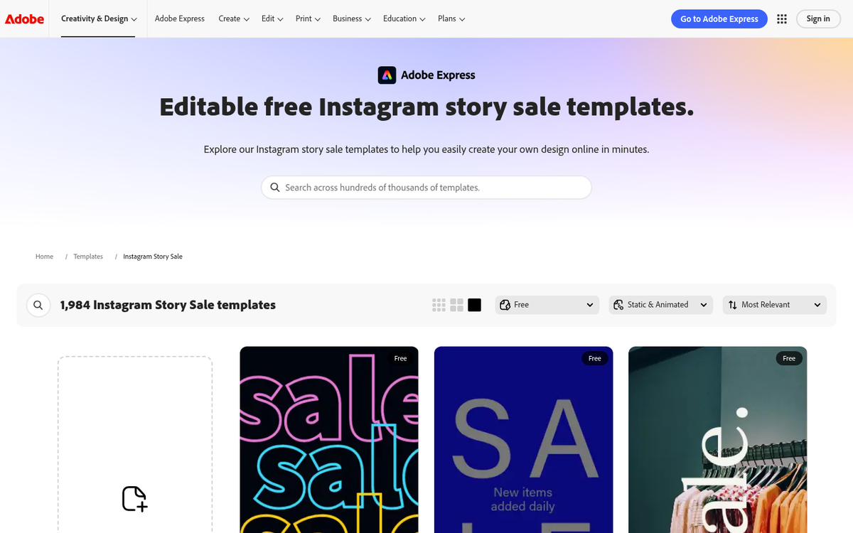 Social media flash sale promotional post example