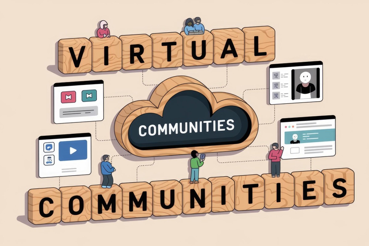 People engaging in online community discussion forum