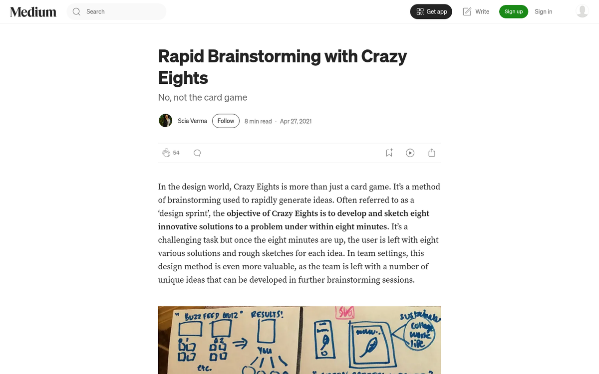 Pete Sena 50/50 idea generation experiment