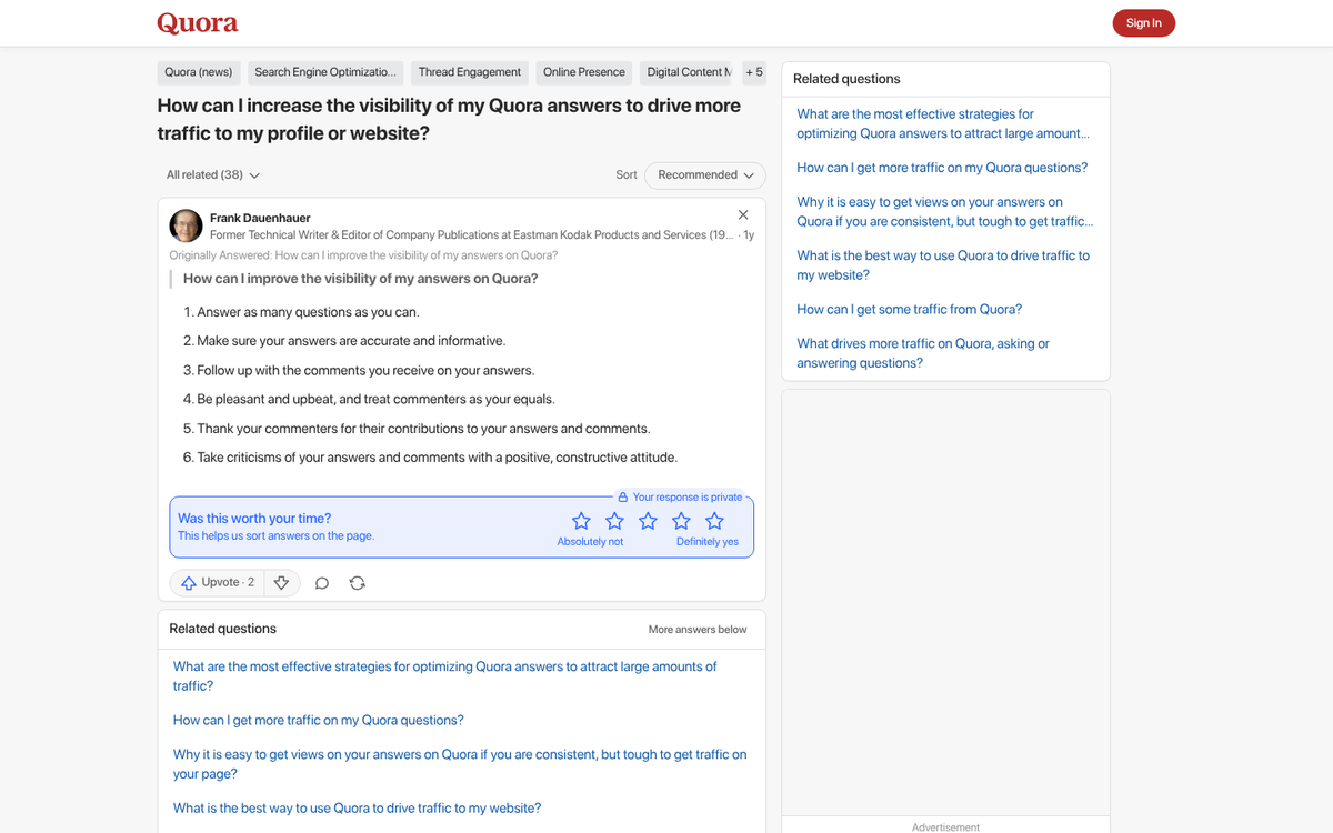 Kiip Quora page screenshot