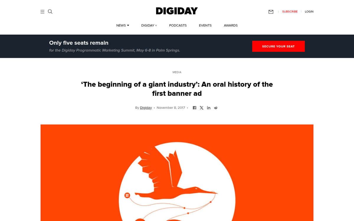 Browser window displaying a pop-up advertisement