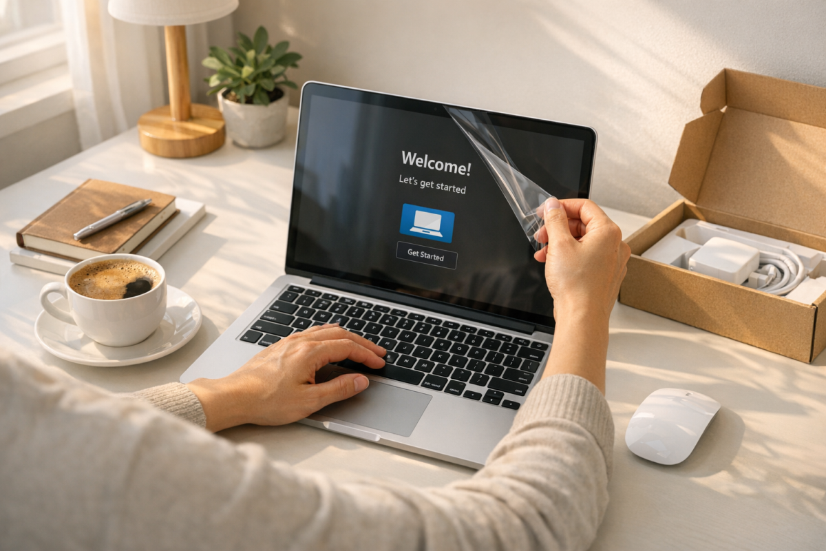 Person creating a new online account