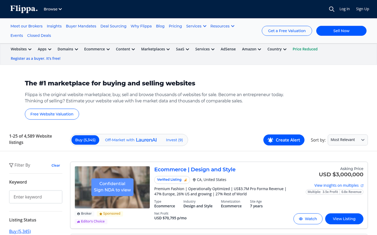 Hieu Nguyen's affiliate website screenshot