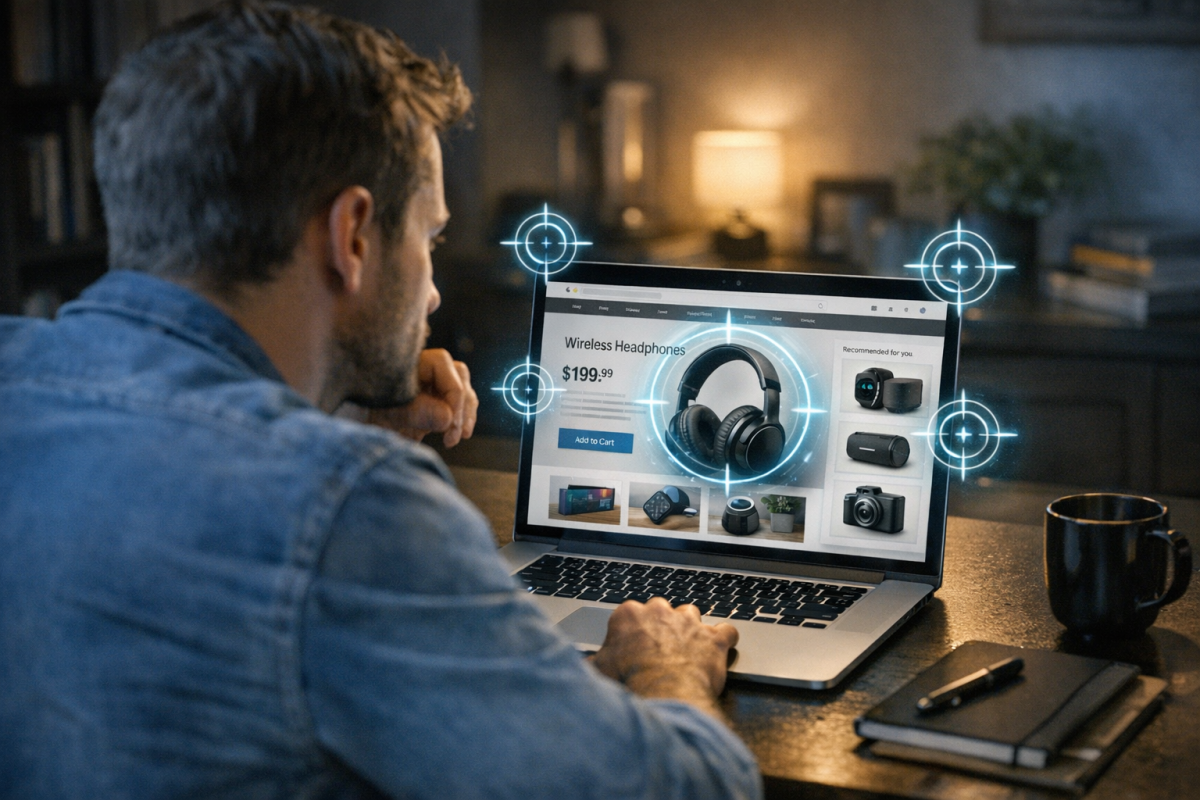 Person ignoring follow-up emails on laptop