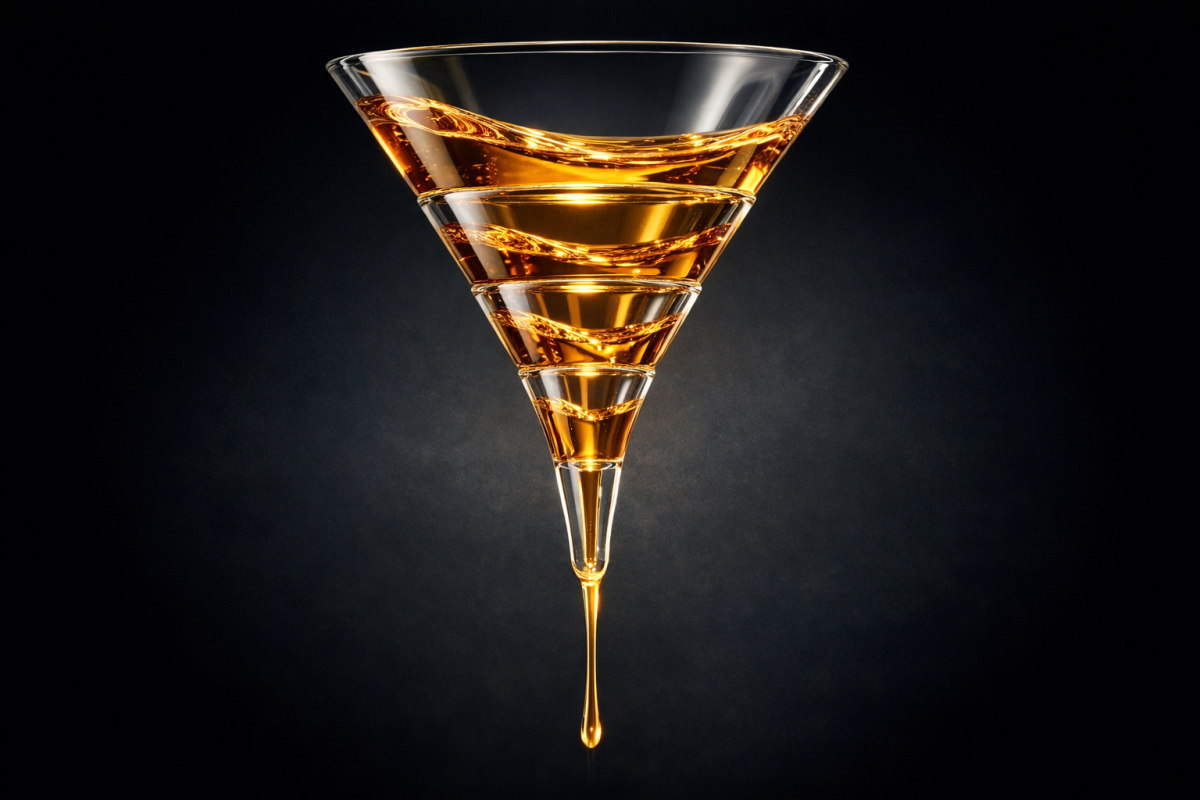 Broken funnel with missing progression steps