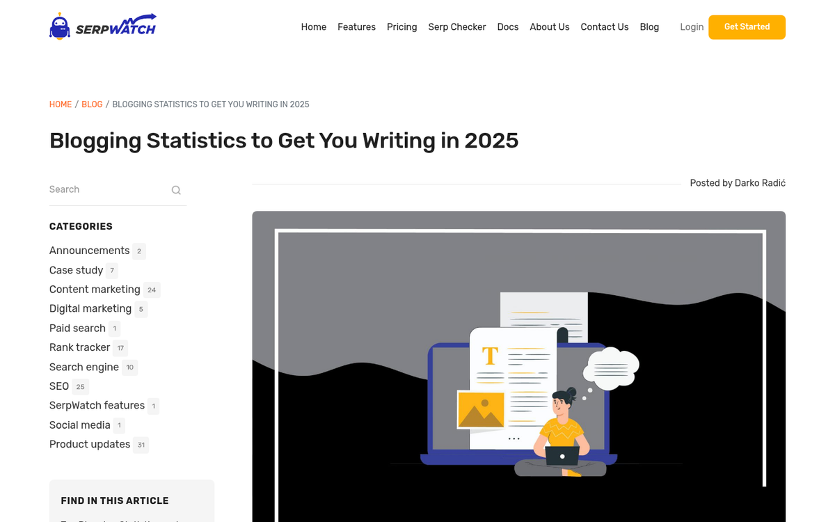 Blog post creating new business opportunity