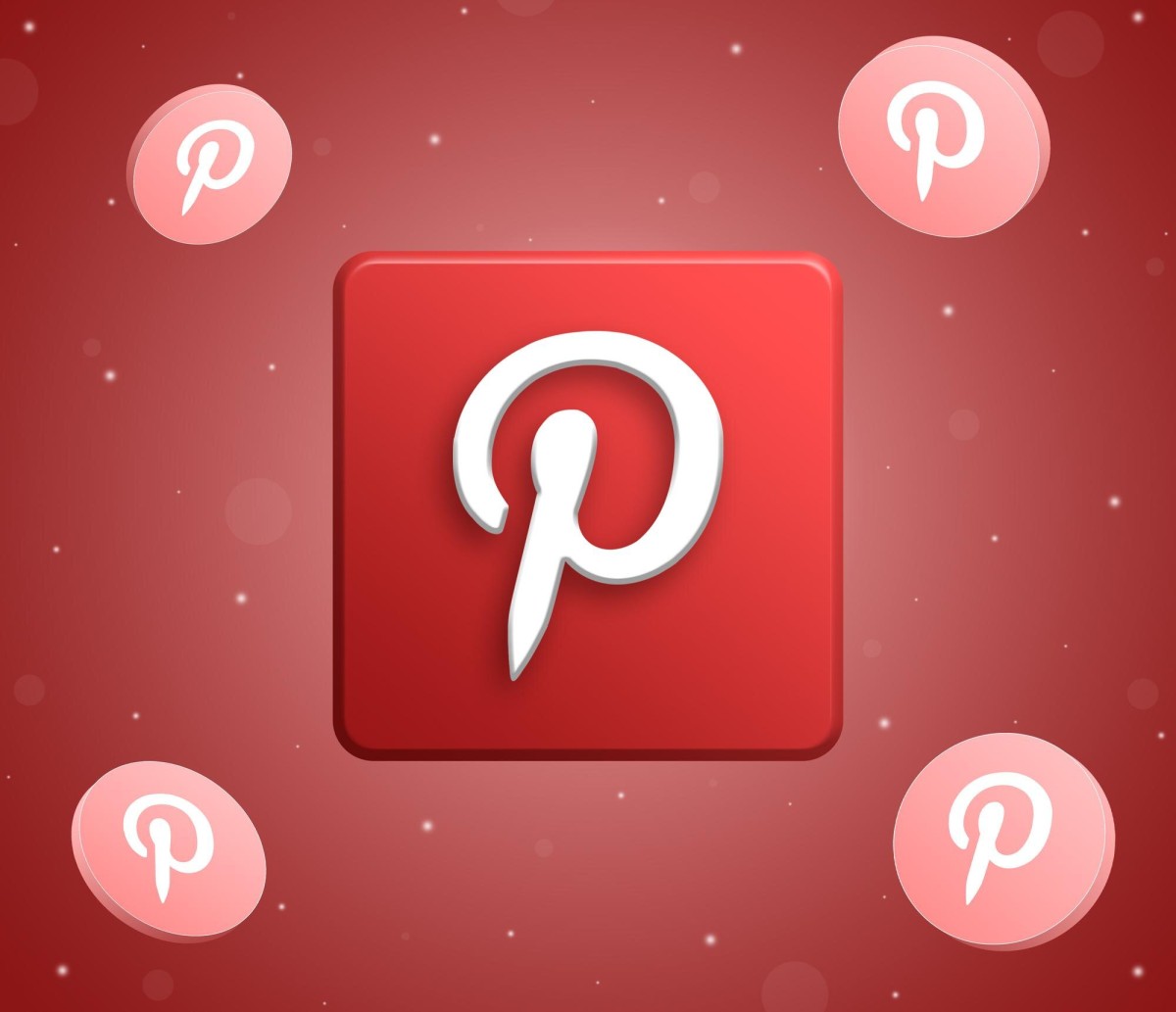 Pinterest logo on white background