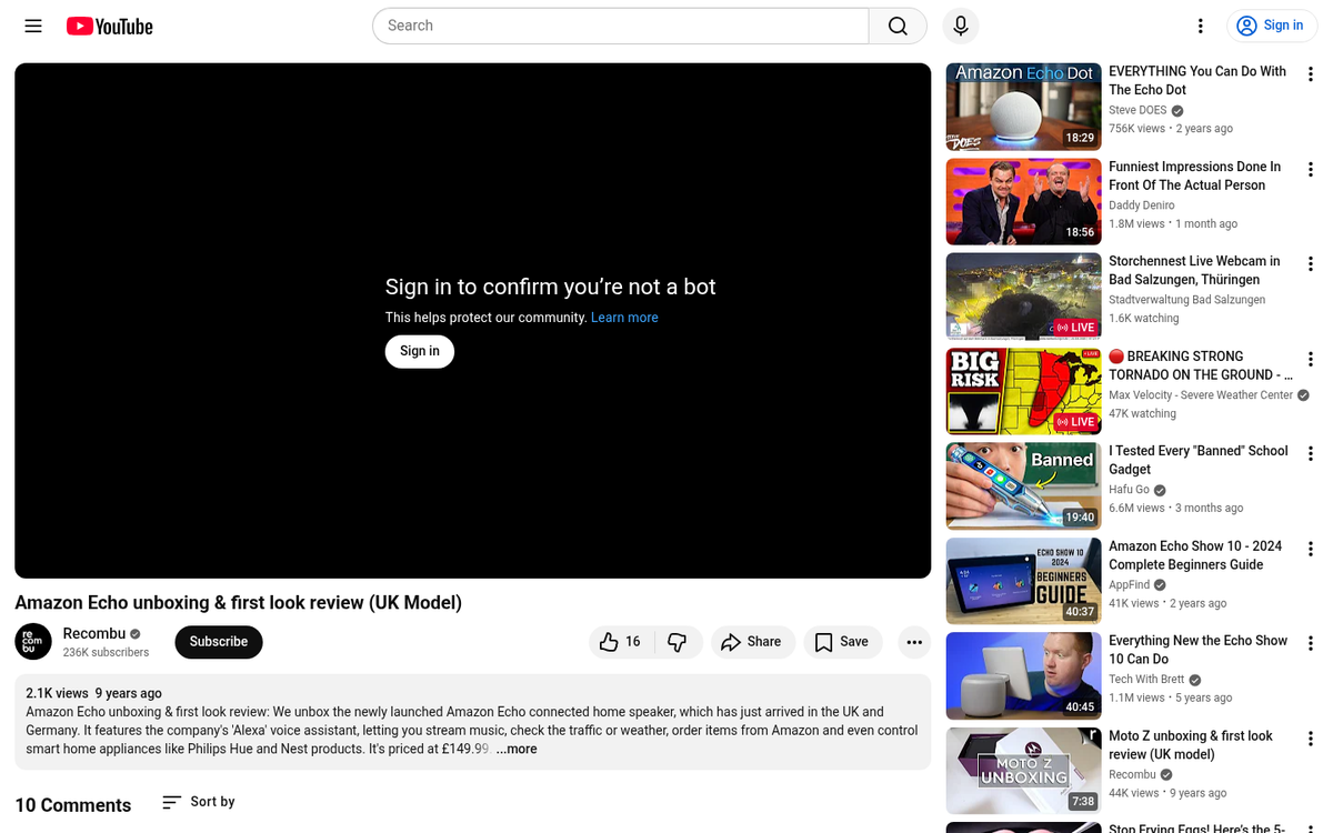 Amazon Echo explainer video screenshot