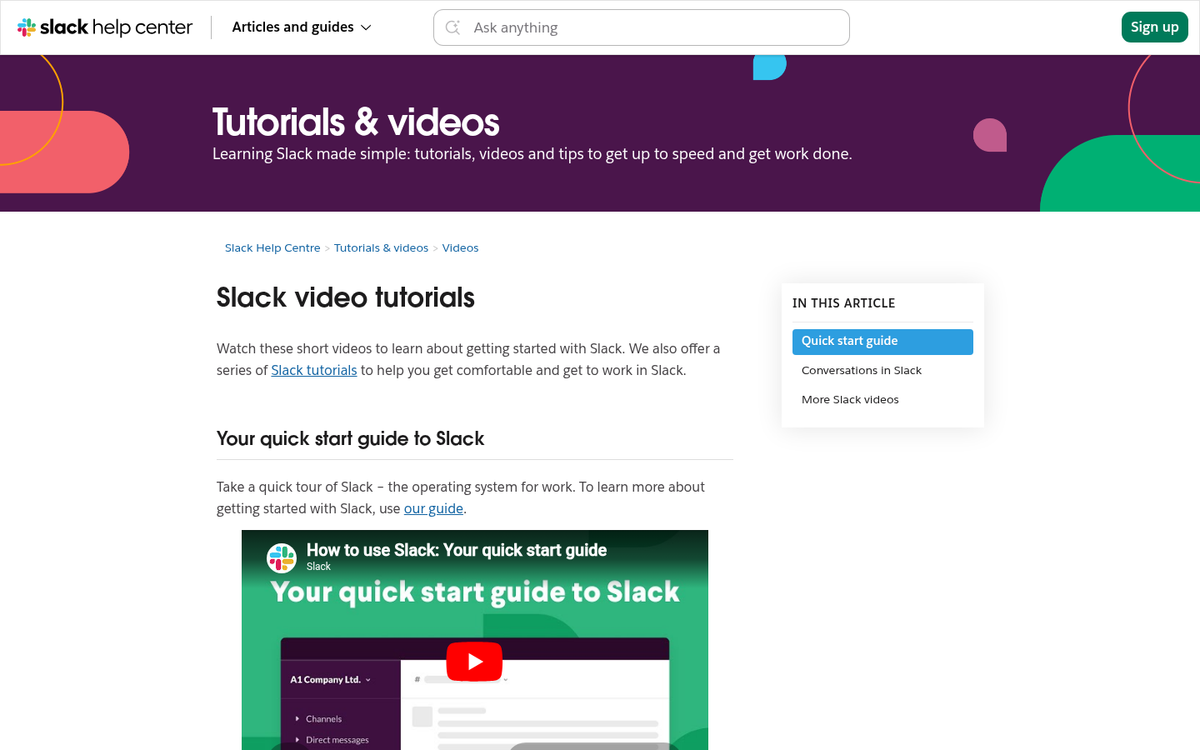 Slack explainer video screenshot preview