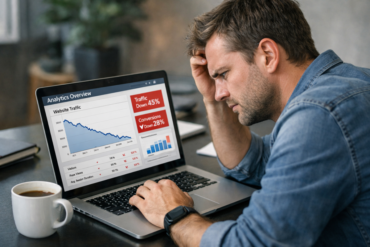 Magnifying glass highlighting mismatched search keywords