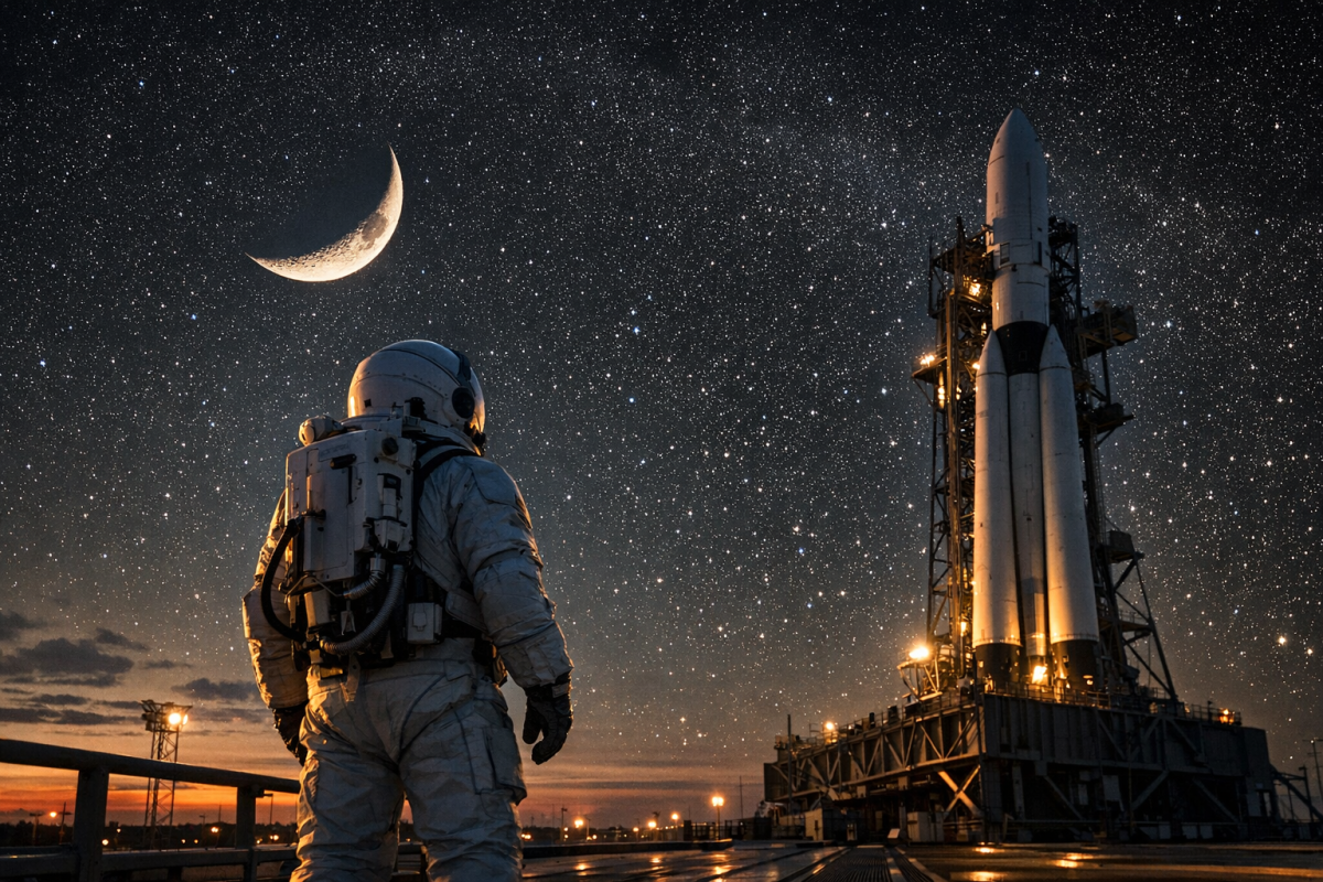 Person reaching for unreachable high target