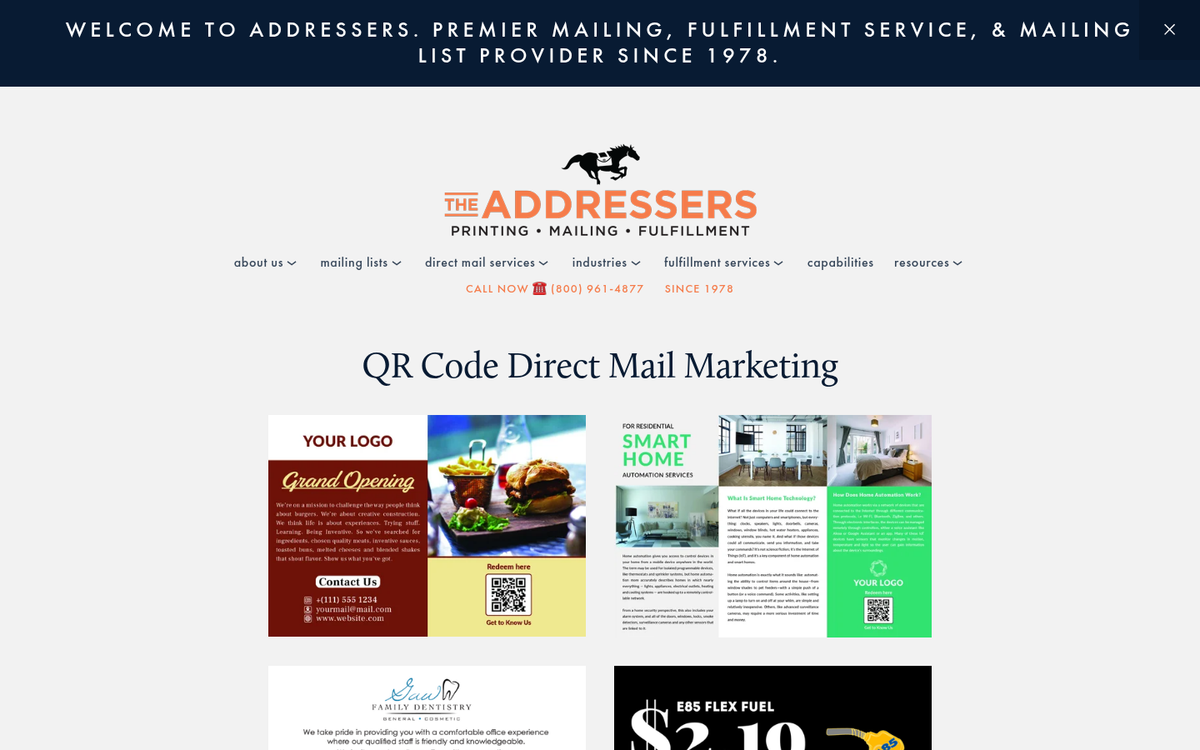 Website screenshot highlighting a sale promotion