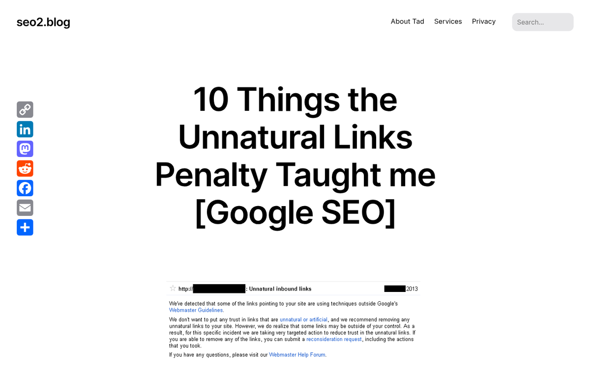 Hacked website displaying security warning message