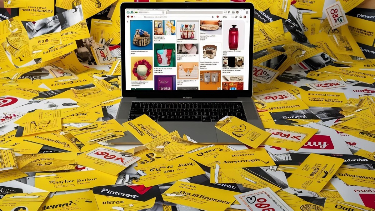 Cluttered webpage covered with excessive advertisements