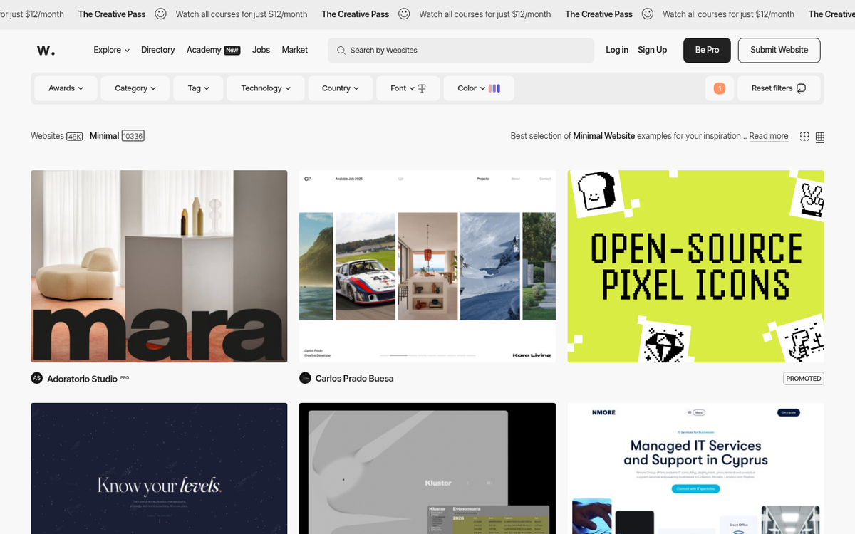 Lightweight website version handling high traffic