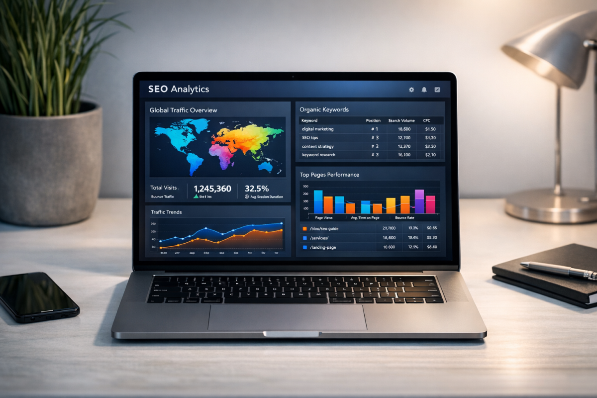 Ubersuggest competitor traffic analysis dashboard