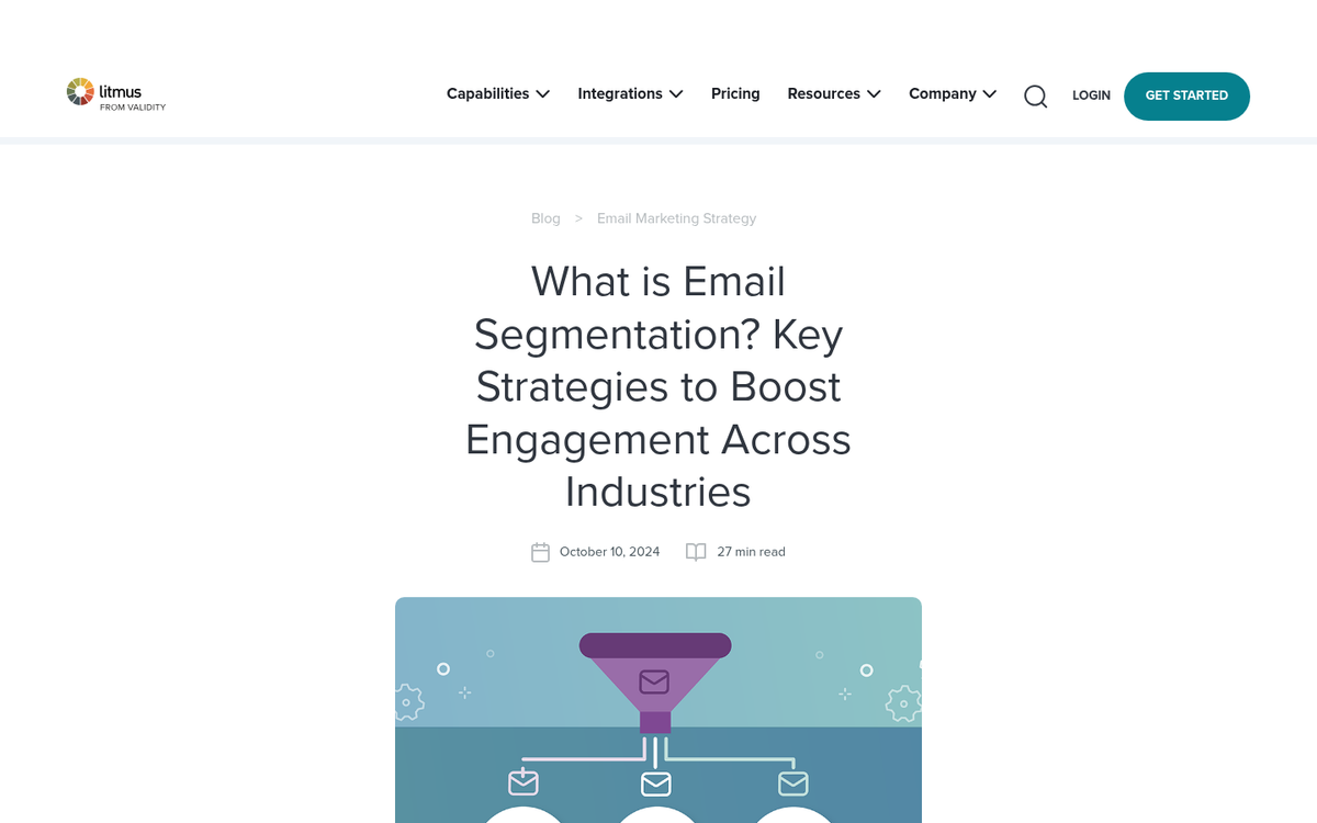 Multiple email lists organized on screen
