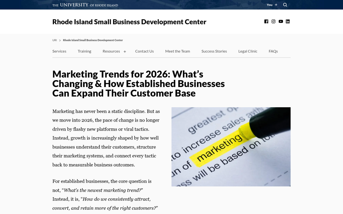 Outdated storefront compared to modern competitor