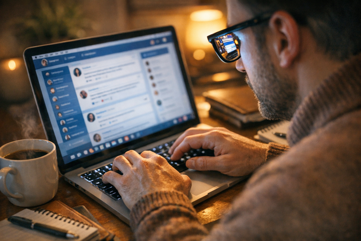 People sharing links driving website traffic