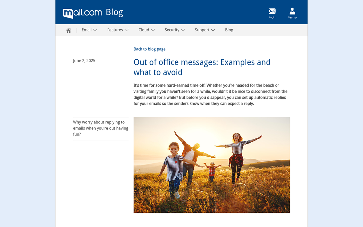 Thank you email welcoming new subscribers