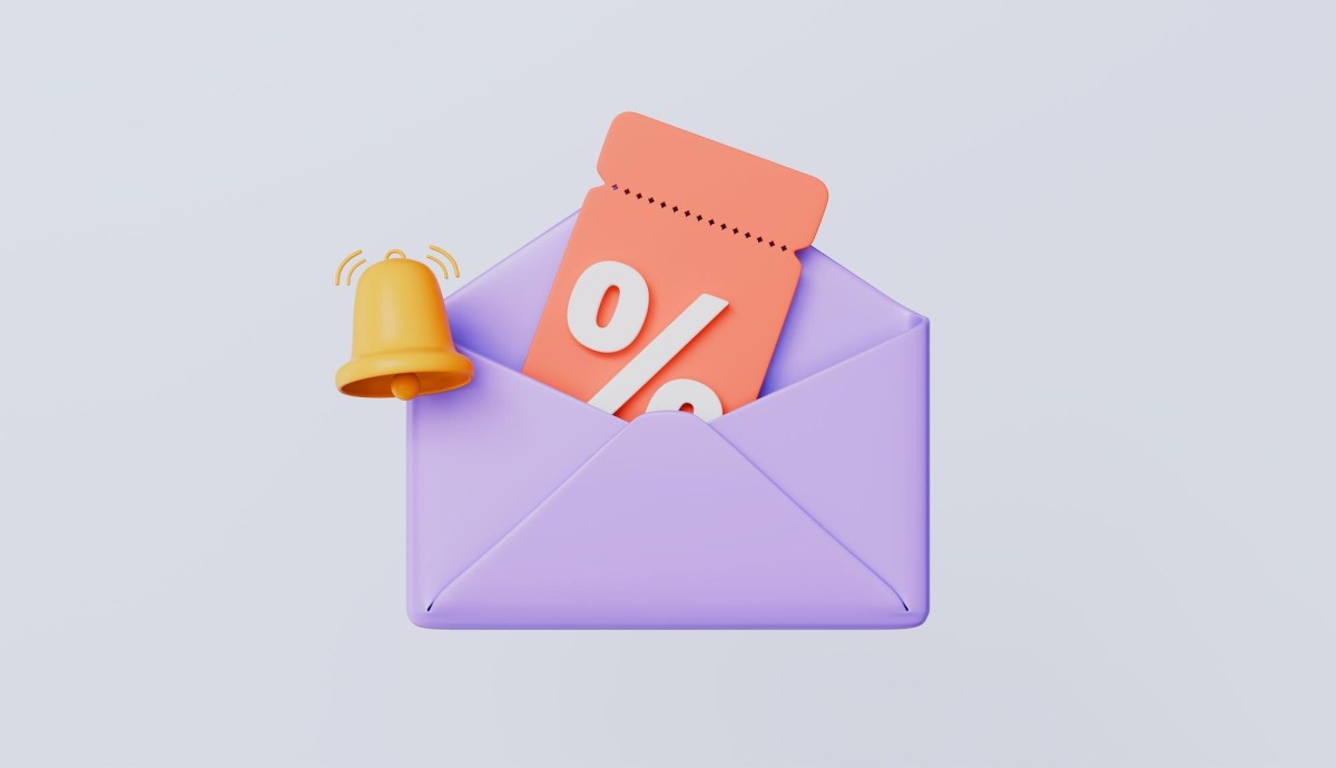 Coupon discount offer in marketing email