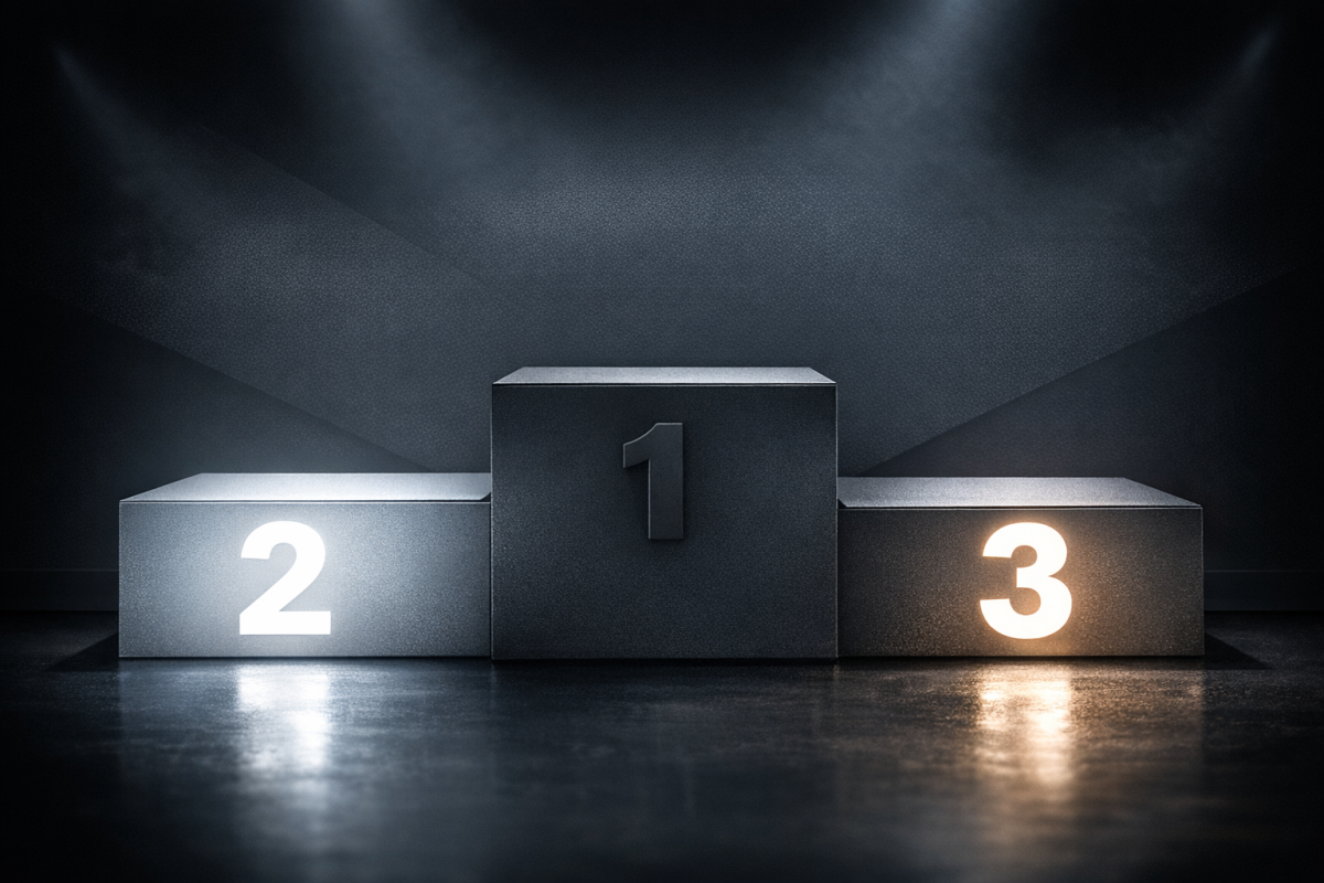 Bar chart showing ad position rankings comparison