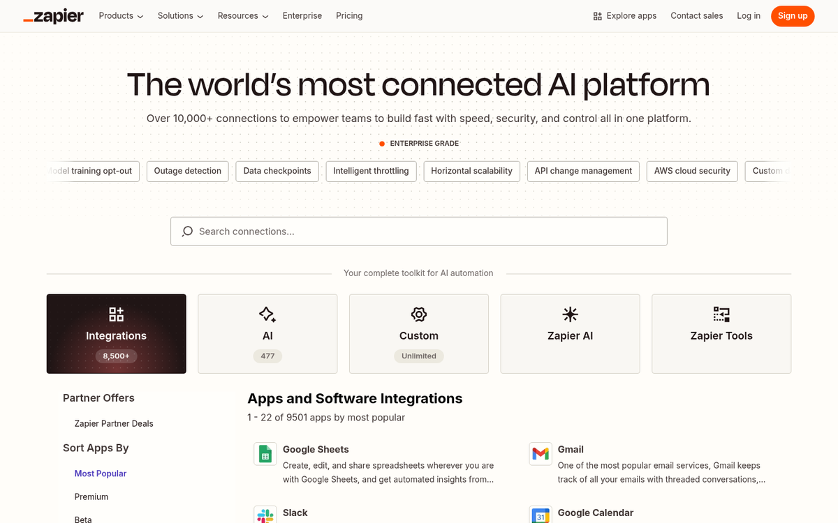 Software integration connections diagram illustration