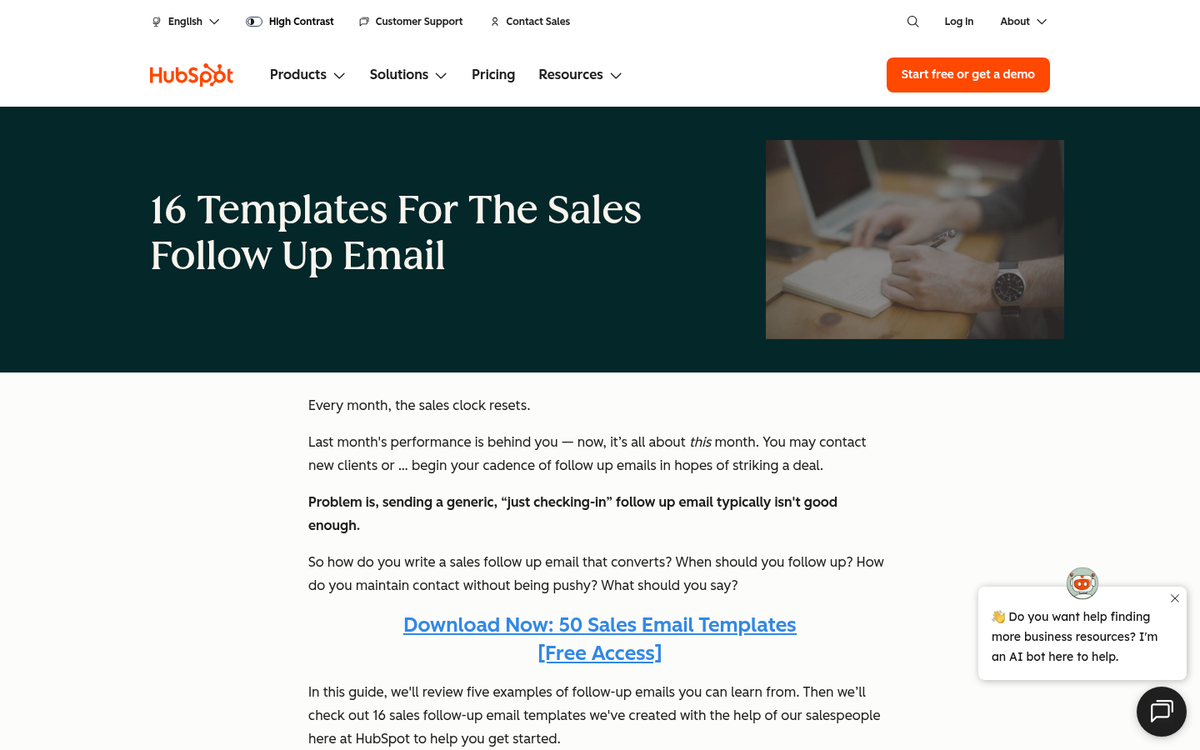 Email follow-up sequence on a laptop screen
