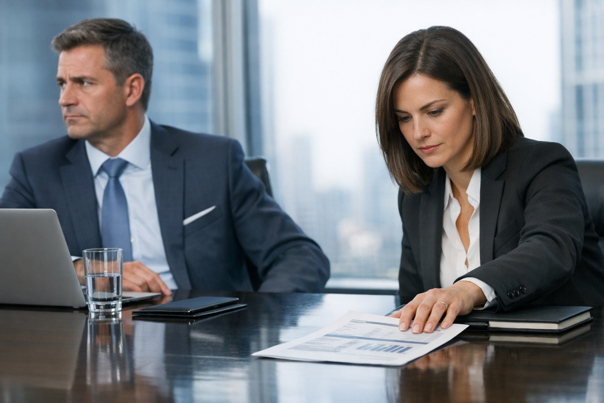 Person stealing clients from a competitor