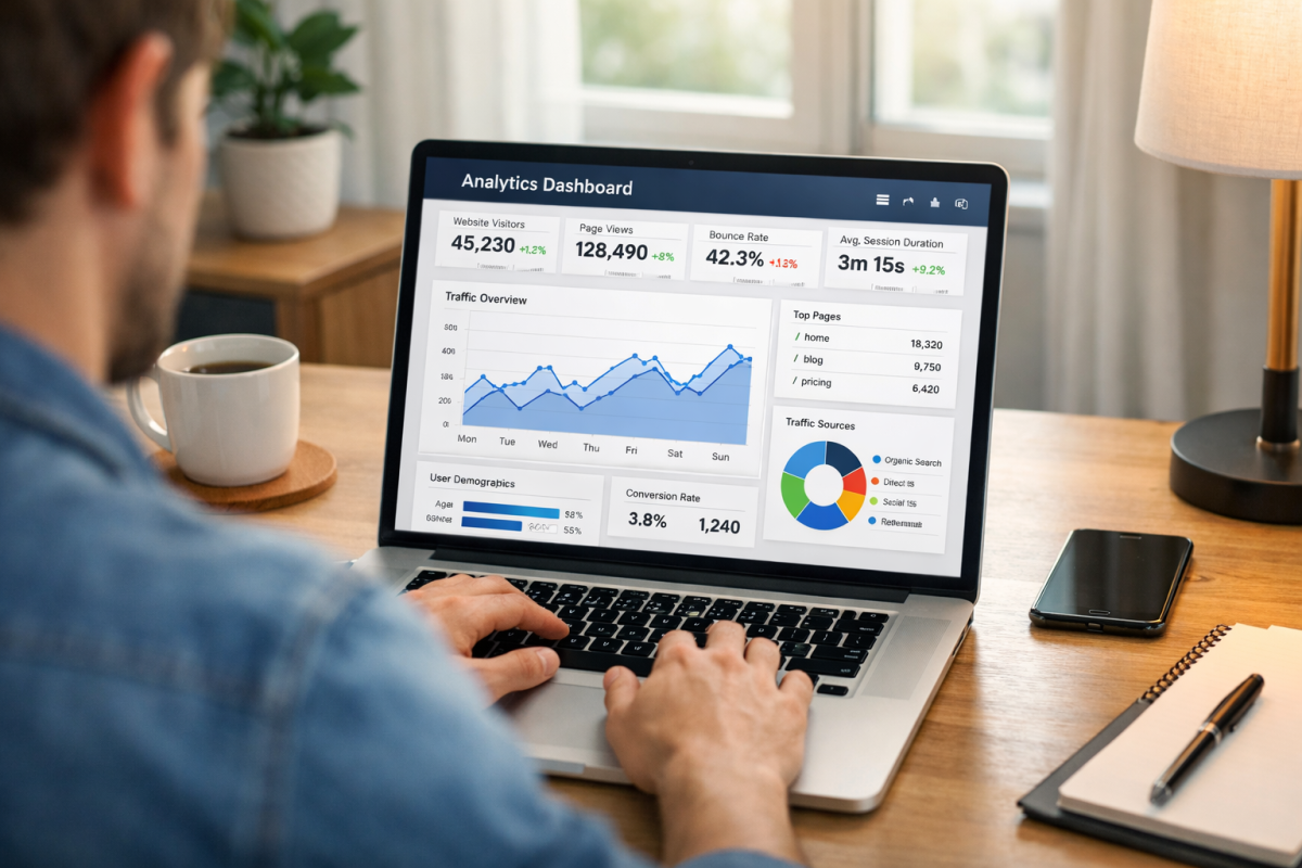 Person submitting AdSense application online