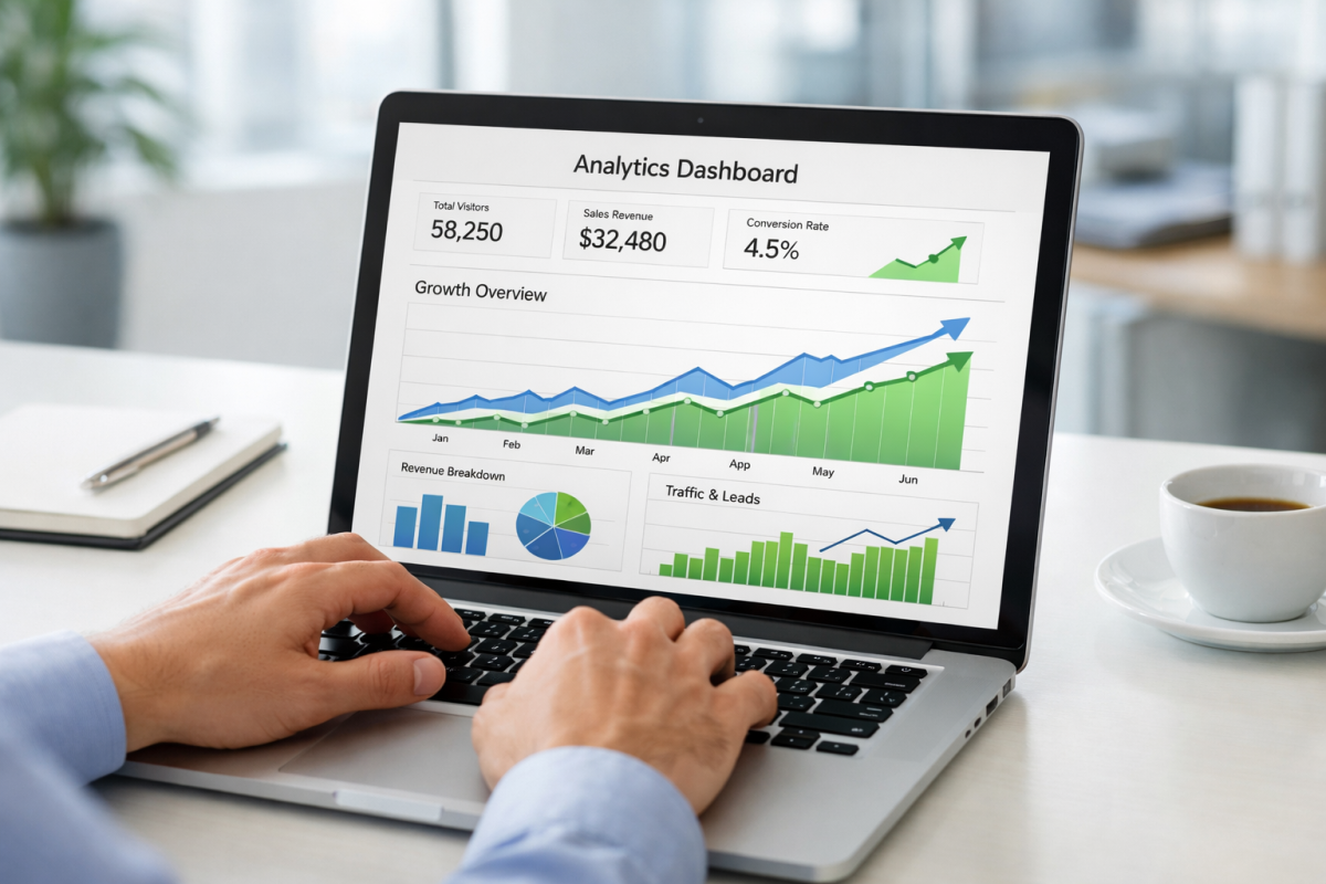 Graph showing CPC and CTR growth trends