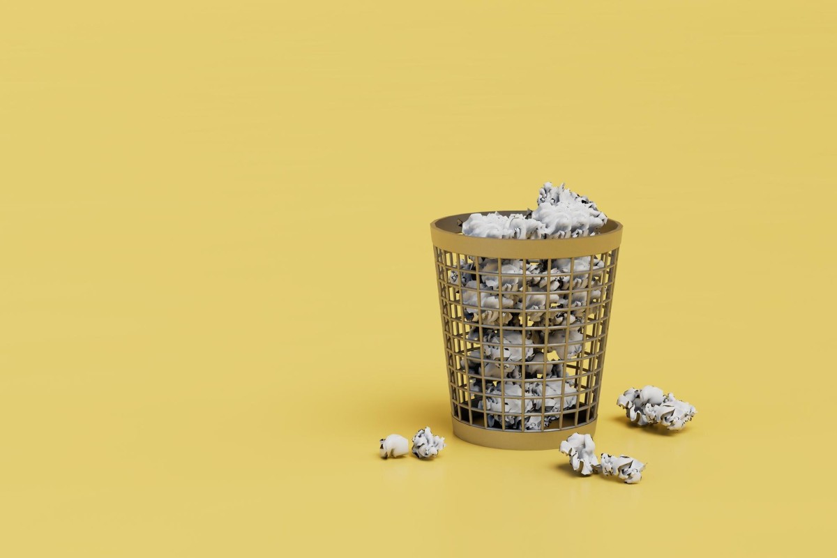 Person struggling with broken or outdated documents