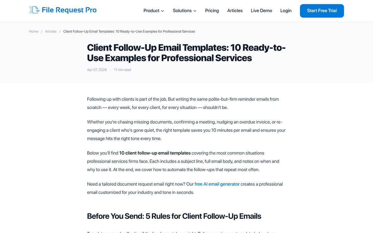 Person sending a follow-up email online