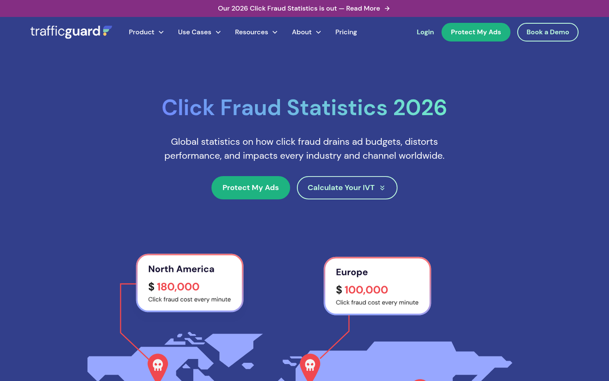 Spam bots flooding a website with fake traffic