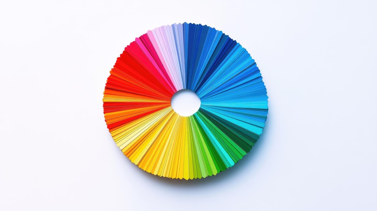 Colorful marketing color wheel diagram illustration