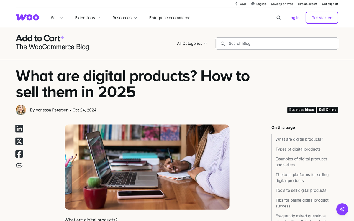 WordPress eBook sales page live preview
