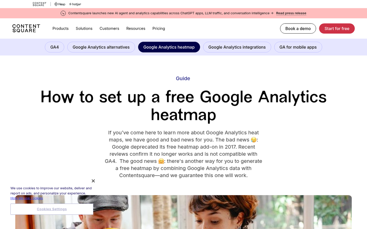 Website analytics dashboard showing traffic data