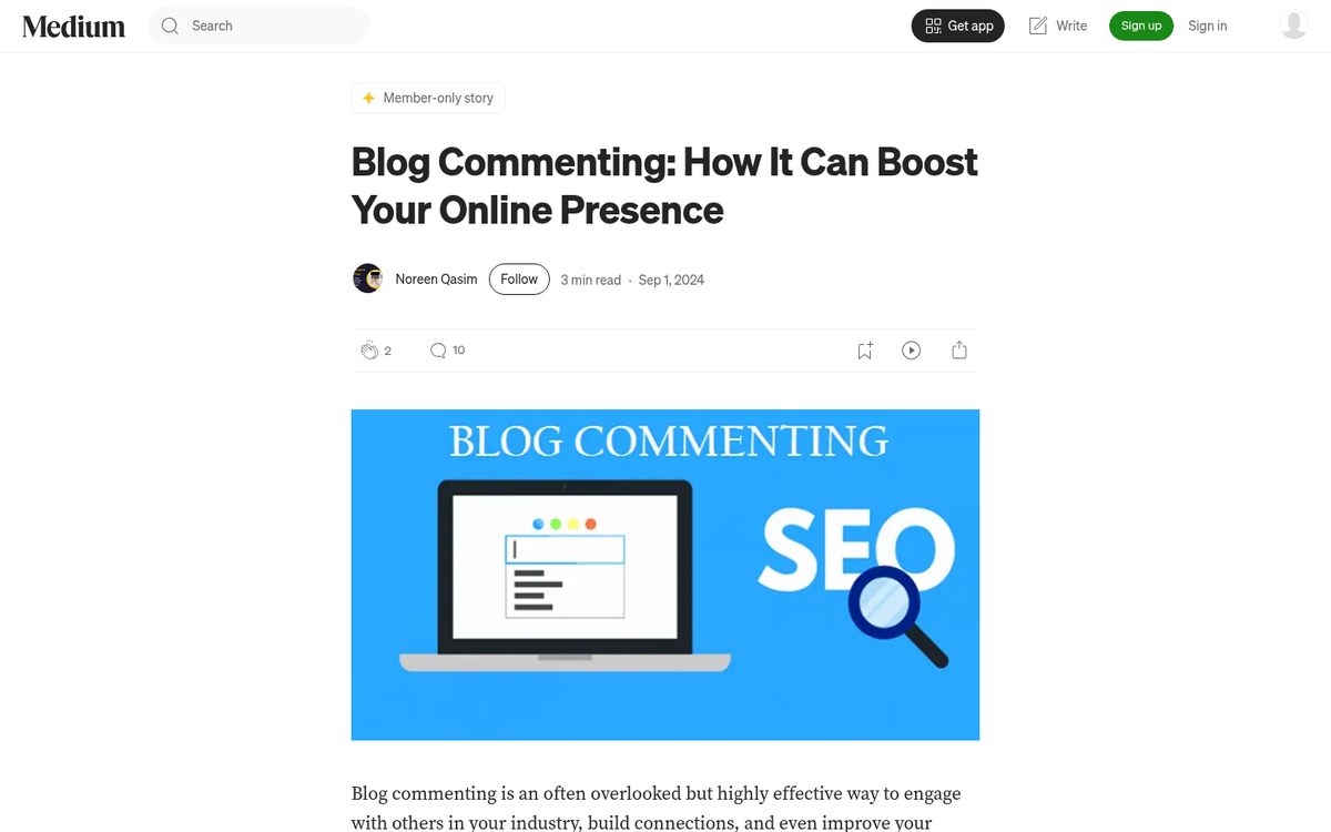 Repeating blog comment cycle for SEO growth