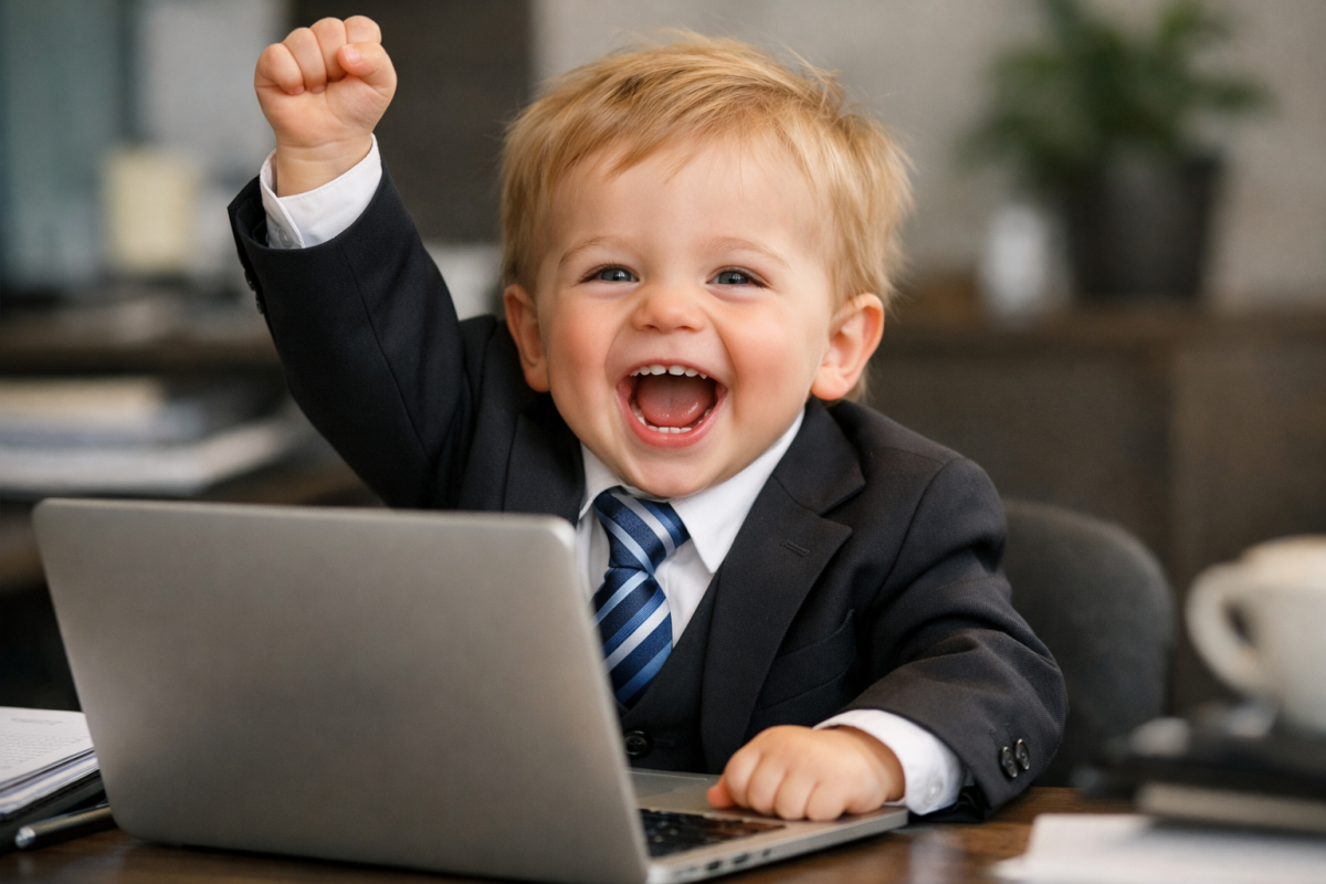 Successful kid meme about SEO traffic gains