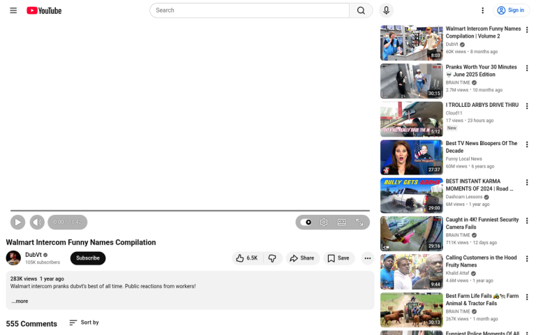 Muted autoplay video on website interface