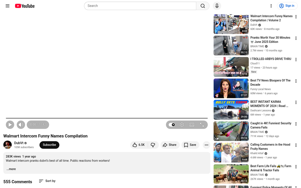 Muted autoplay video on website interface