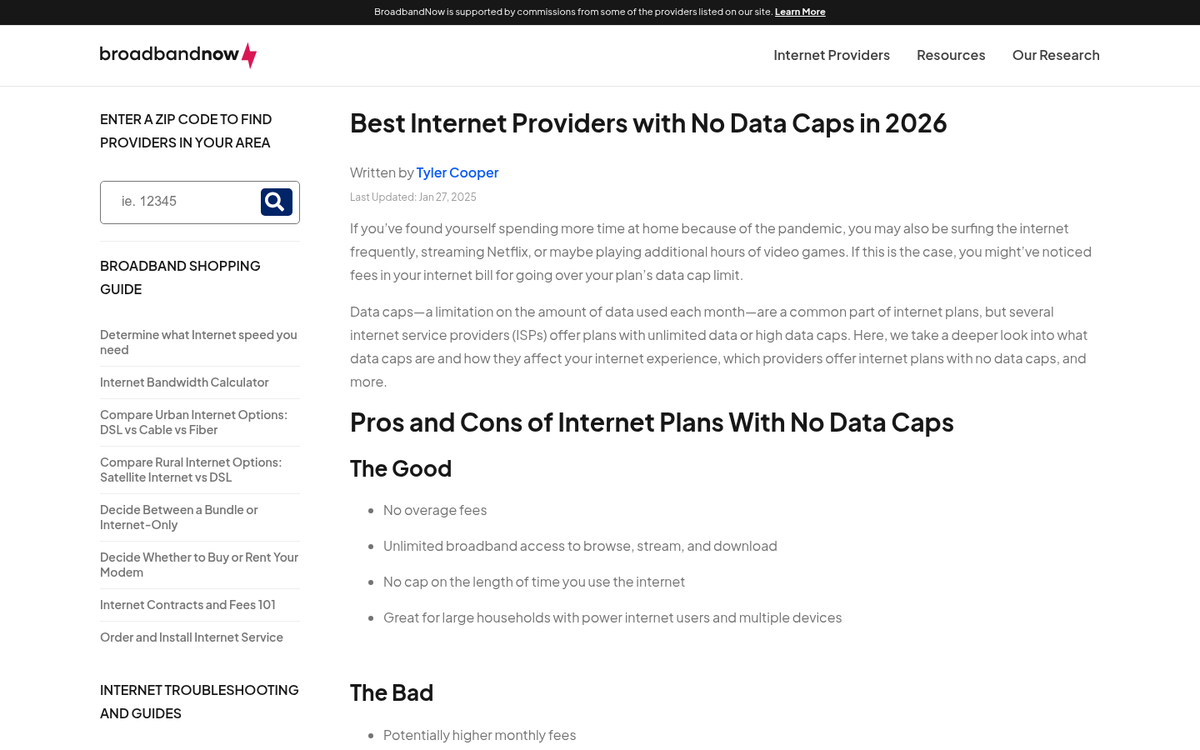 Slow loading webpage on limited data connection