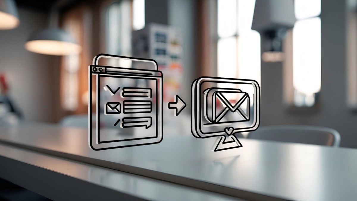 Personalized email subject line on screen