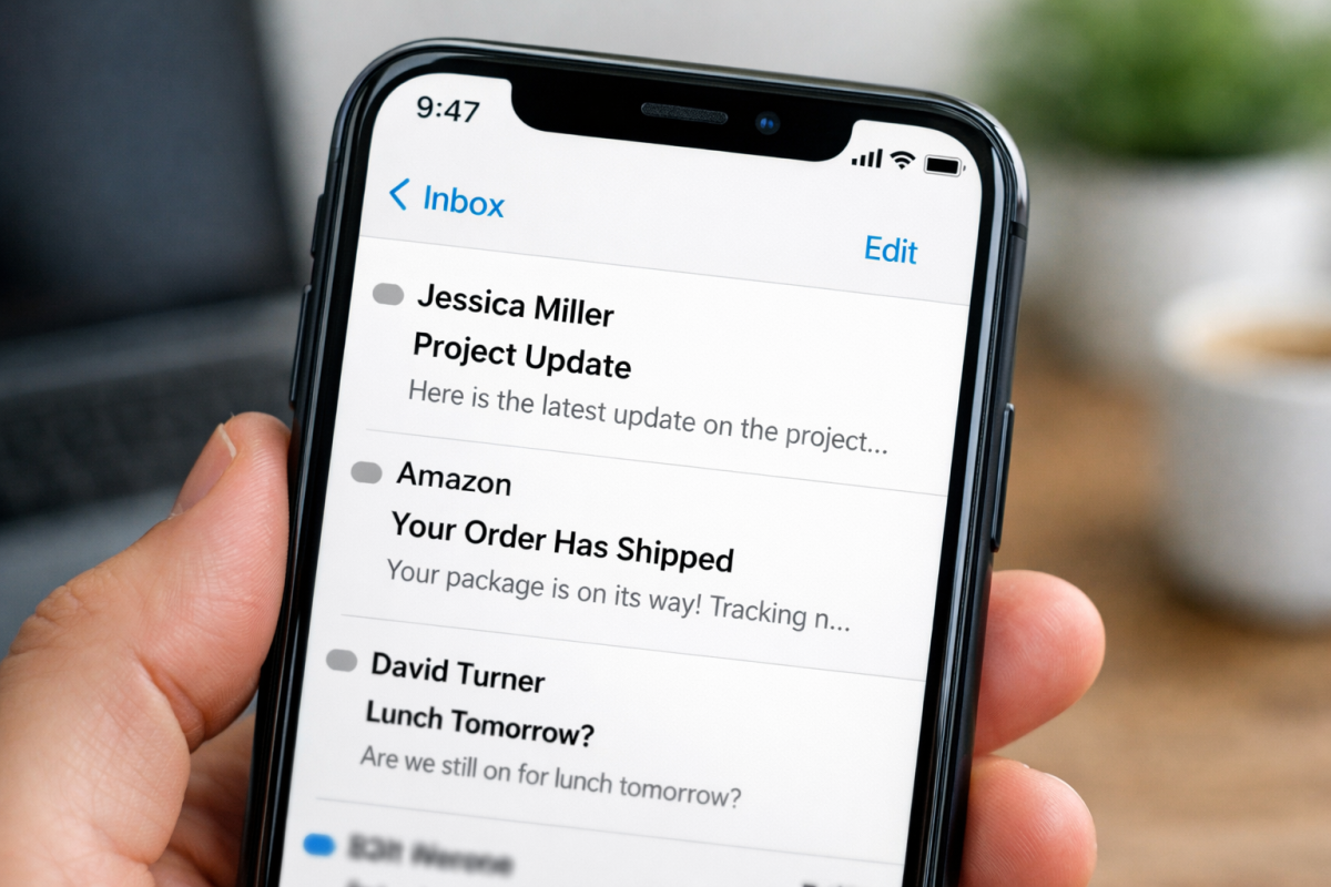 Email preheader text visible in inbox preview