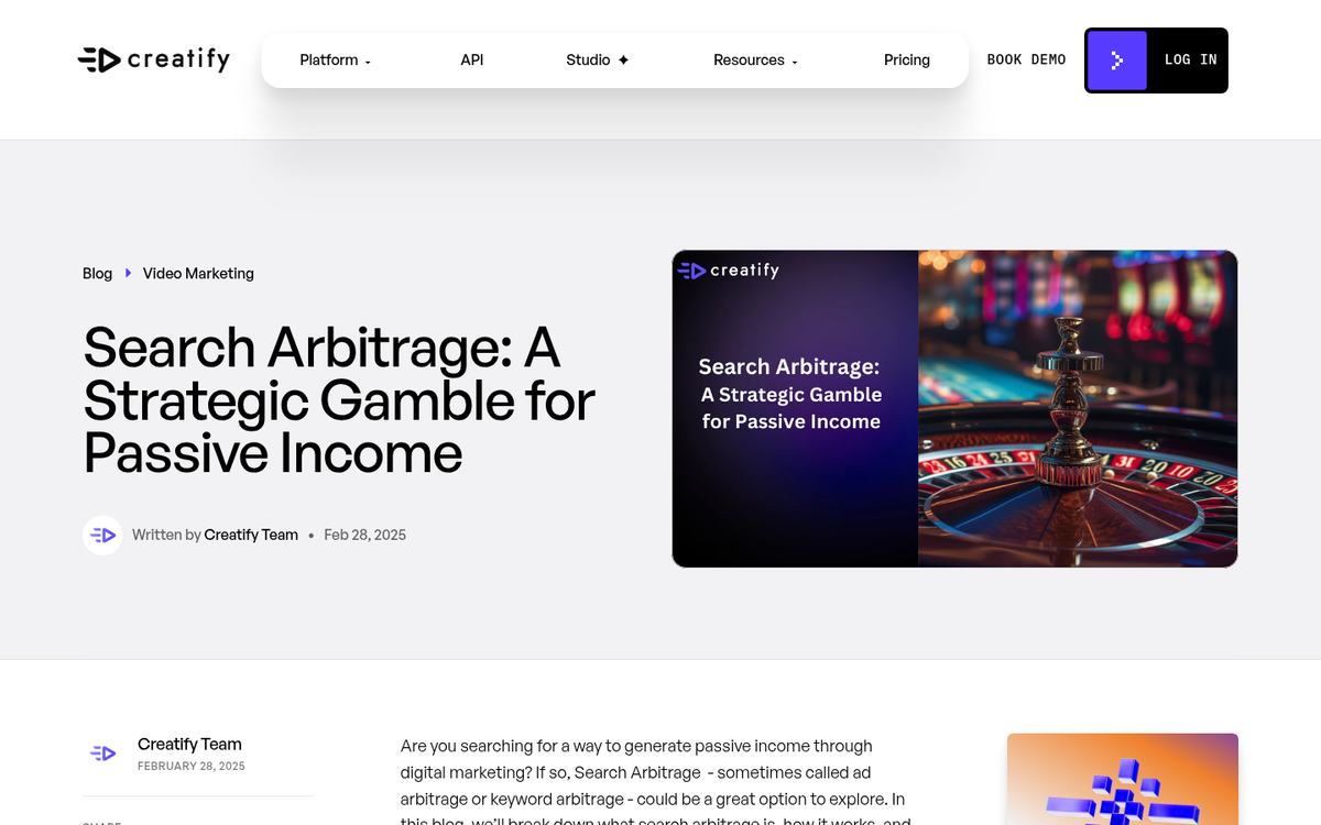 Graph showing PPC arbitrage profit growth