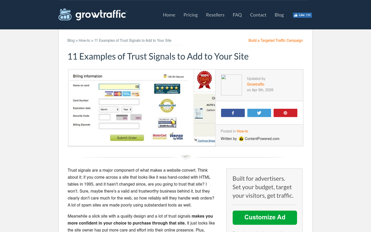 Untrustworthy website screenshot with poor design