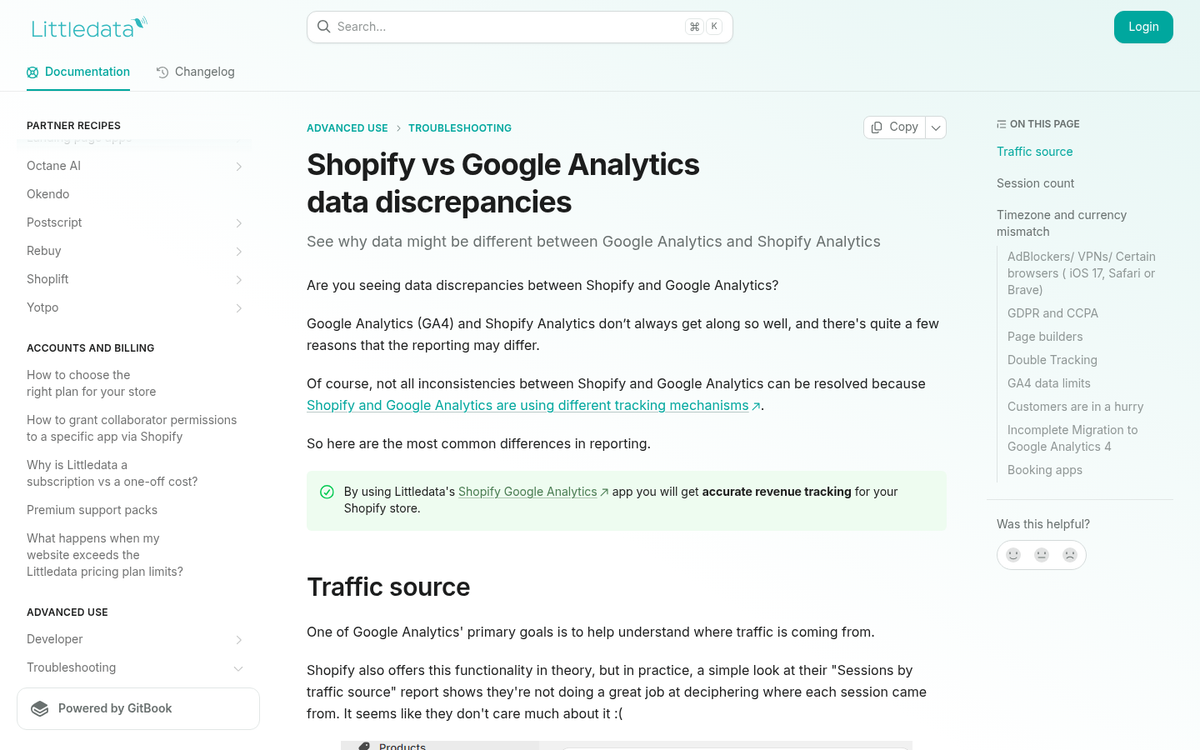 Side-by-side analytics platform traffic comparison charts