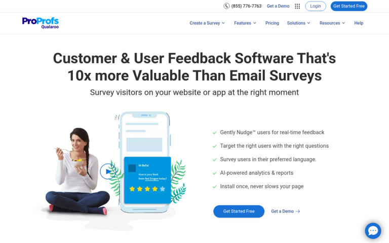 Qualaroo survey tool interface screenshot