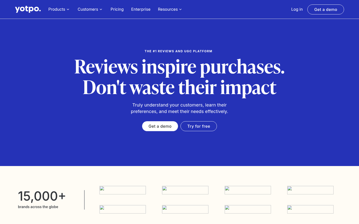 Yotpo purchase follow-up review platform interface